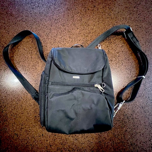 Travelon Handbags - Travelon convertible backpack/crossbody travel black purse